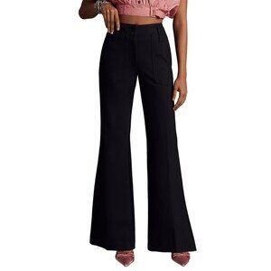 Maeve Anthropologie Naomi Ponte Wide-Leg Flare Pants 6